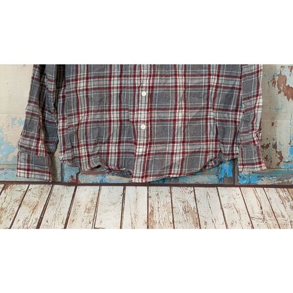 Arizona Jean Co. Womens Size XXL Gray Brown Long Sleeve Collared Button Up Shirt - Picture 3 of 9